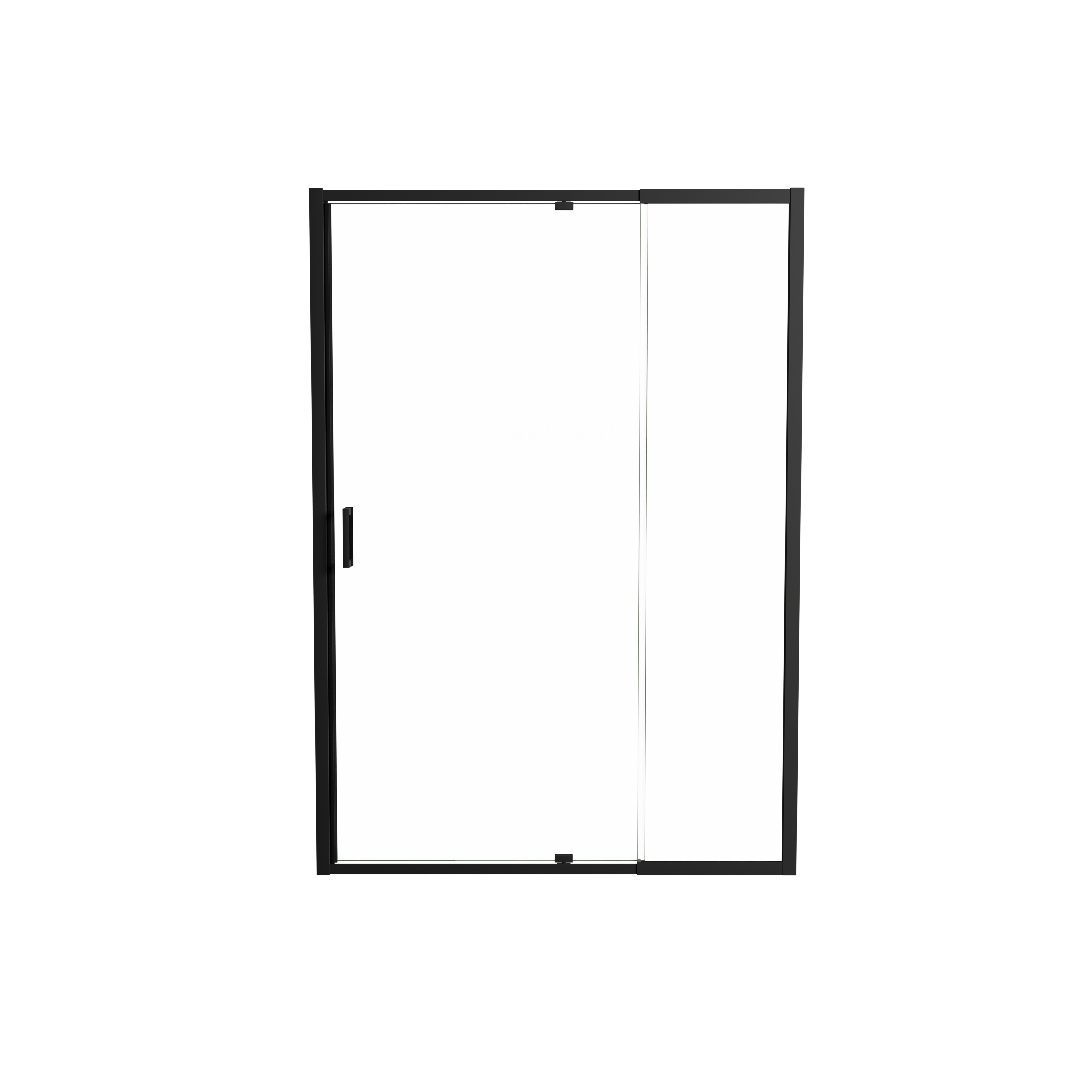 Luca Varess Vidor Telescope douche draaideur 140 cm x 190 cm Helder glas mat zwart profiel