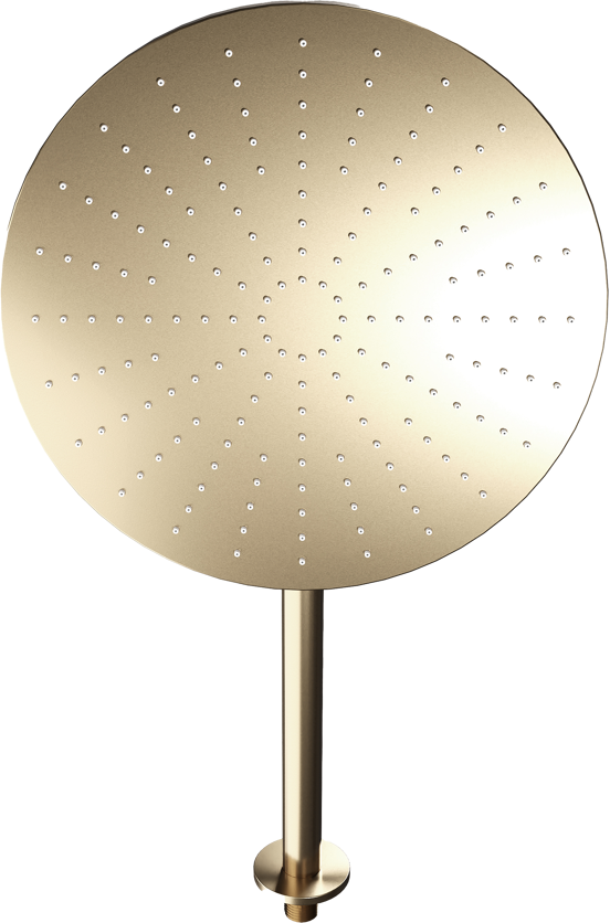 Blaufoss Nola 300 Tête de douche rond 30 cm avec support mural brushed champagne gold