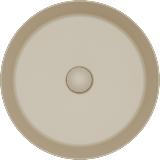 Balmani Fiyi vasque à poser Solid Surface Dune mat rond Ø 39 cm