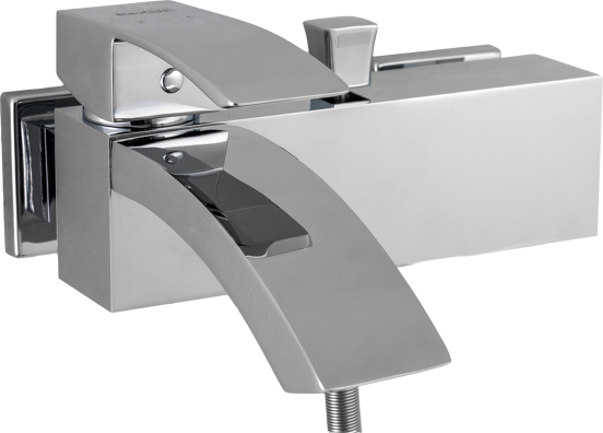 Blaufoss Miniato robinet baignoire chrome brillant