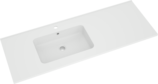 Linie Vano Waschtisch, links, Marmorkomposit matt, 120 x 46 cm