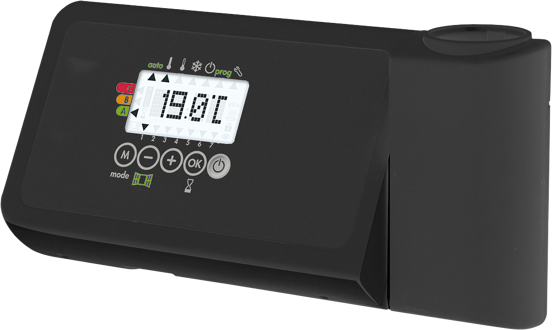 Vipera régulateur thermostatique programmable pour sèche-serviettes électrique noir