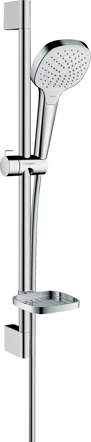 Hansgrohe Croma Select E douchestang met douchekop 11cm 3 straalfuncties glanzend chroom