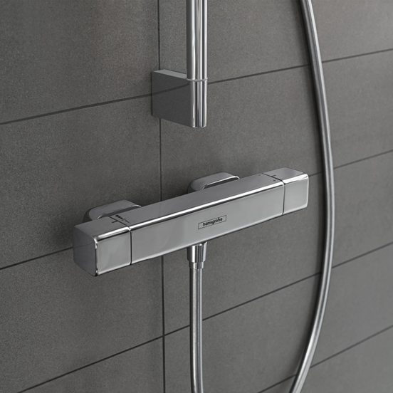 Hansgrohe Ecostat E Coolcontact thermostatische douchekraan glanzend chroom