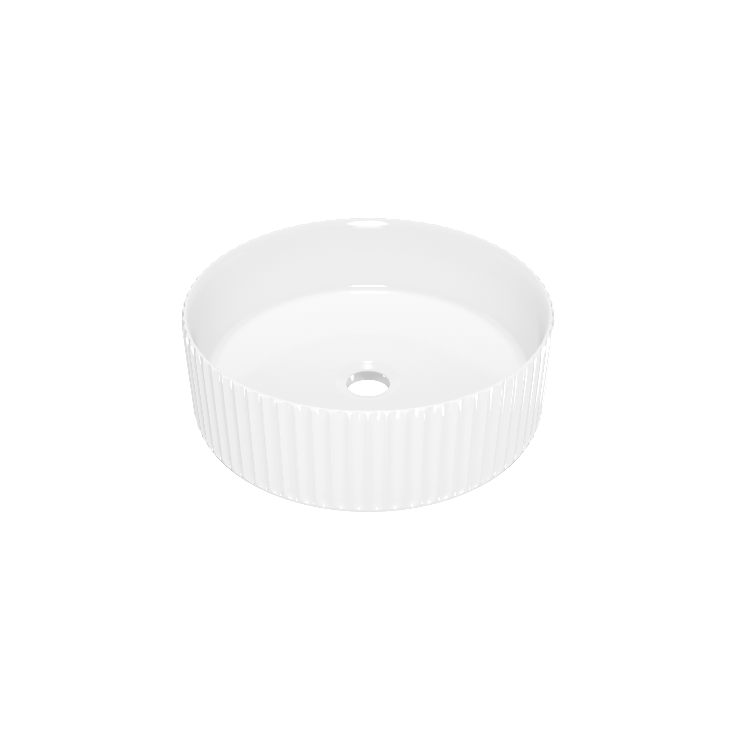 Luca Varess Verona waskom glanzend witte porselein rond Ø 36 cm