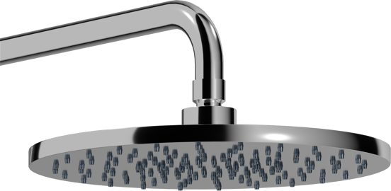 Blaufoss Bodan 250 regendoucheset thermostatische kraan glanzend chroom