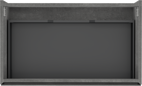 Storke Edge zwevende wastafelonderkast 75 x 52 cm beton donkergrijs 1 lade