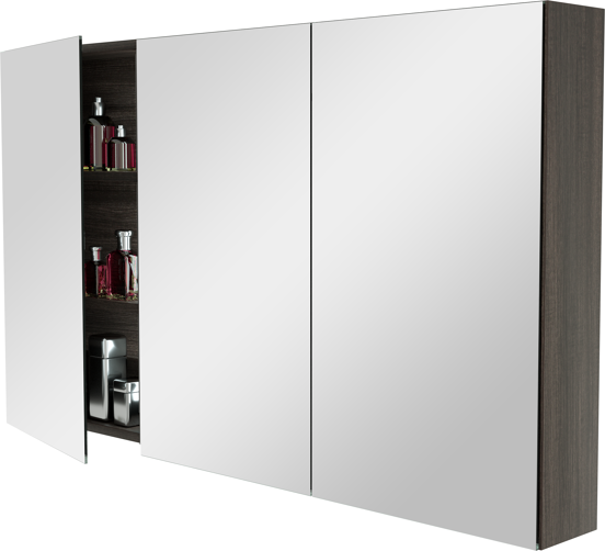 Storke Reflecta Spiegelschrank, 130 x 75 cm, Eiche dunkel