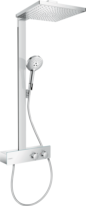 Hansgrohe Raindance E300 Duschsystem mit Thermostat-Armatur Chrom glänzend