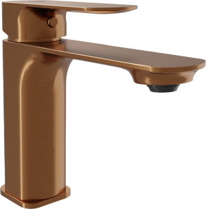 Blaufoss Bodan EcoStart standaard wastafelkraan brushed rosegold
