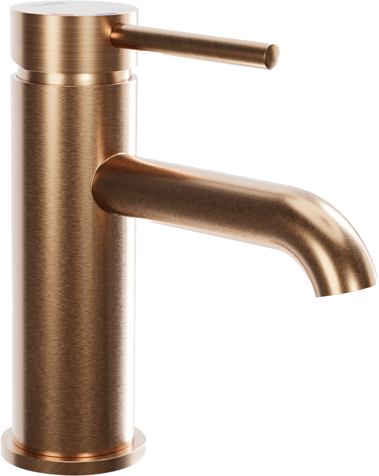 Blaufoss Round EcoStart robinet de lavabo standard Brushed Rosegold