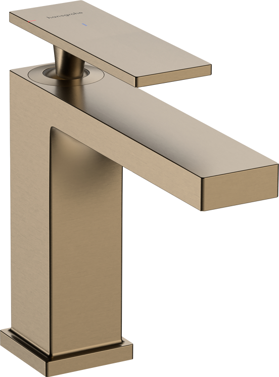Hansgrohe Tecturis E110 verlaagde wastafelkraan brushed bronze