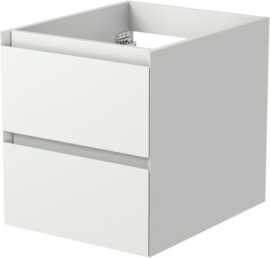 Balmani Mitra meuble sous-vasque suspendu 45 x 55 cm blanc mat 2 tiroirs