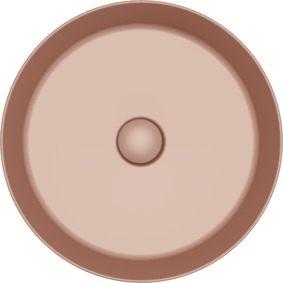 Balmani Fiyi vasque à poser Solid Surface Cotto mat rond Ø 39 cm