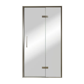 Balmani Senses Design porte pivotante à droite 120 cm x 210 cm verre Miroir Reflex, Profil Brushed GunMetal
