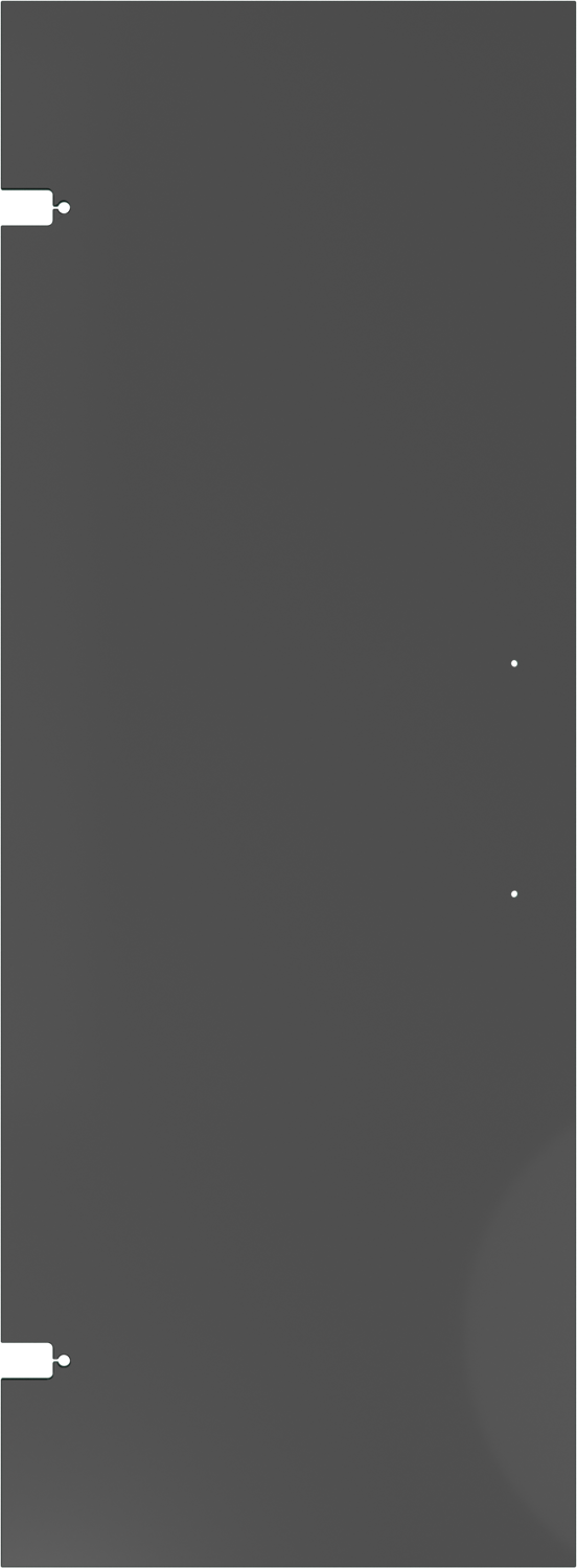 Balmani Senses Design porte pivotante réversible 90 x 210 cm verre fumé