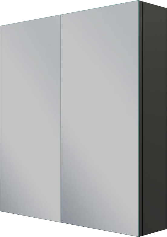 Linie Montro armoire de toilette 70 x 75 cm noir mat