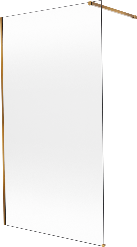 Balmani Modular inloopdouche: 120 x 200 cm, Permafrost met coating, Brushed Rosegold profielen