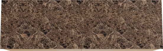 Balmani Mitra zwevend badkamermeubel 180 x 55 cm natuur eik met Stretto enkel of dubbel tablet in marmer dark emperador