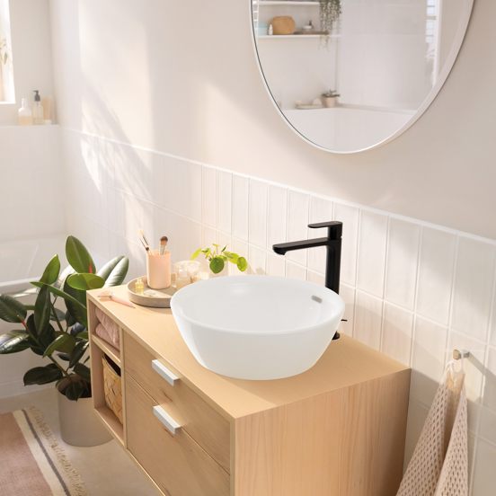 Hansgrohe Rebris 240 Coolstart robinet de lavabo surélevé noir mat