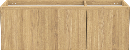 Balmani Idra zwevende wastafelonderkast 135 x 55 cm asymmetrisch links fineer natuur eik 4 lades