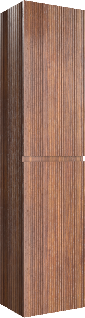Storke Ribs Badhochschrank: Hängend, Nussbaum, 40 x 30 x 170 cm