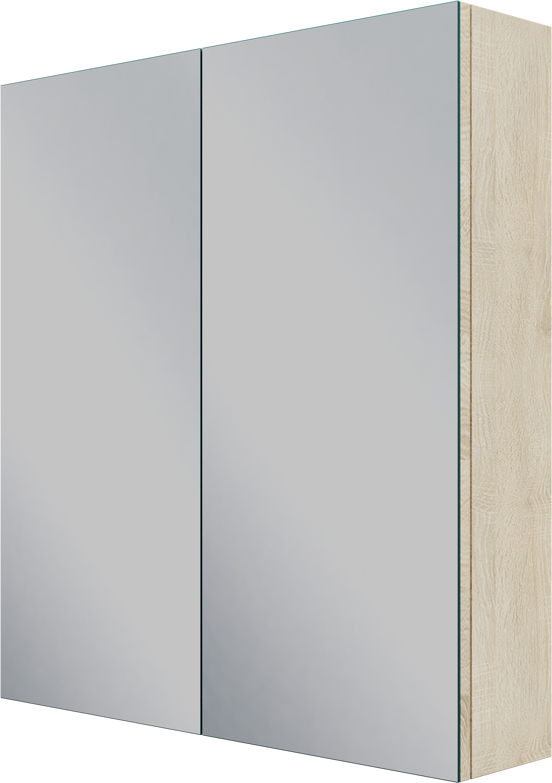 Linie Montro spiegelkast 70 x 75 cm witte eik
