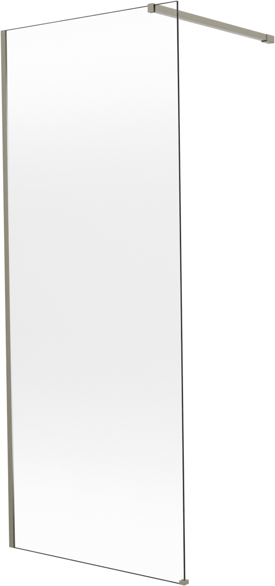 Balmani Modular douche à l'italienne: 90 x 200 cm, Permafrost, avec coating, Profil Gris pierre