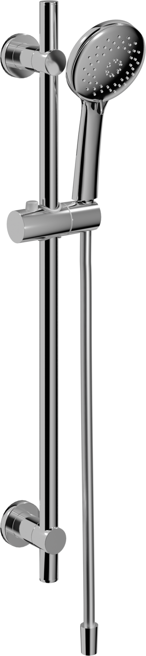 Blaufoss Bodan douchestang 70 cm met douchekop 11 cm 3 functies glanzend chroom