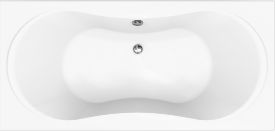 Luca Varess Trasime 2 Personen Einbaubadewanne 190 x 90 cm, Acryl Weiß mat