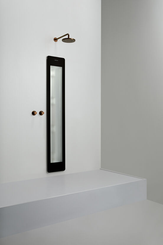 Sunshower One L Infrarood Inbouw black