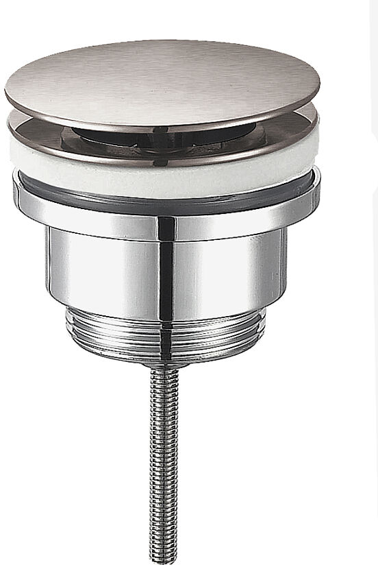 Blaufoss Round robinet mural lavabo CoolMetal brossé incl élément intégré