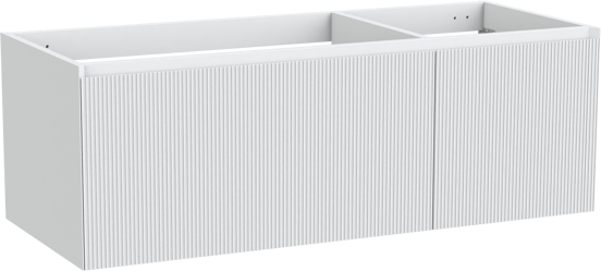 Balmani Fila zwevende wastafelonderkast 135 x 55 cm asymmetrisch links mat wit 4 lades