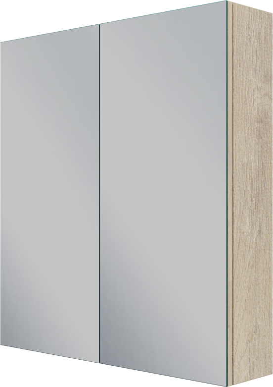 Linie Montro spiegelkast 70 x 75 cm natuur eik
