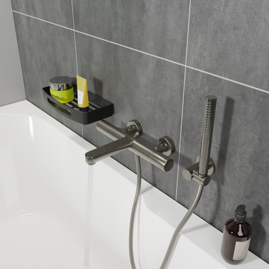 Blaufoss Round Handbrause 1 Strahlfunktion Brushed GunMetal