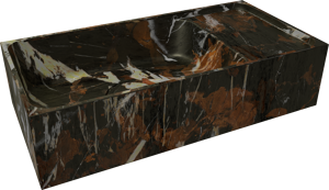 Balmani Dama handenwasser 42 x 21 cm Portoro Gold marmer