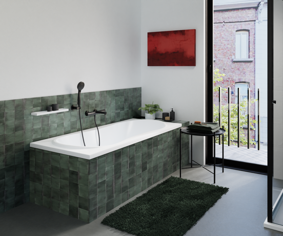 Luca Varess Trasime baignoire encastrable simple 170 x 80 cm acrylique blanc mat