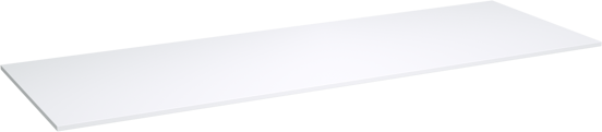 Storke Tavola enkel of dubbel wastafelblad matte Solid Surface 150 x 52 cm