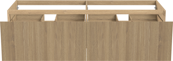 Balmani Fila zwevende wastafelonderkast 180 x 55 cm fineer naturel eiken 4 lades