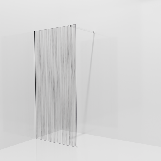Balmani Modular douche à l'italienne: 100 x 200 cm, Mikado, avec coating, Profil Chrome brillant