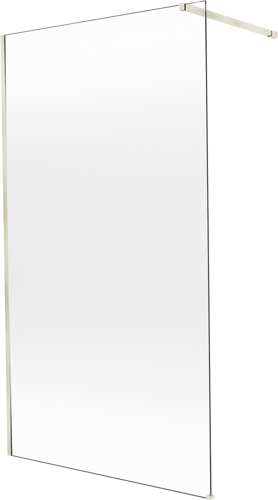Balmani Modular inloopdouche: 120 x 200 cm, Permafrost met coating, Brushed Champagne Gold profielen