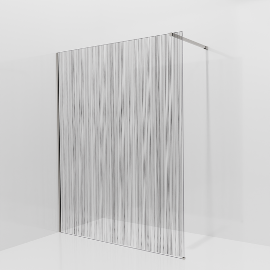 Balmani Modular Walk-In Dusche: 160 x 200 cm, Mikado, inklusive Coating, Profil Brushed Inox