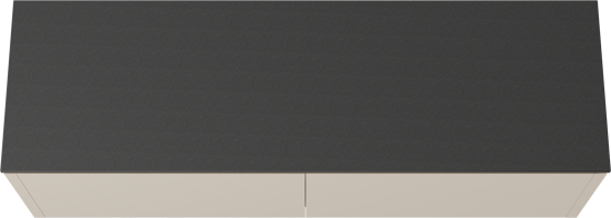 Balmani Eclips meuble salle de bains suspendu 180 x 55 cm Sandbeige avec Stretto tablette simple ou double en Granit noir