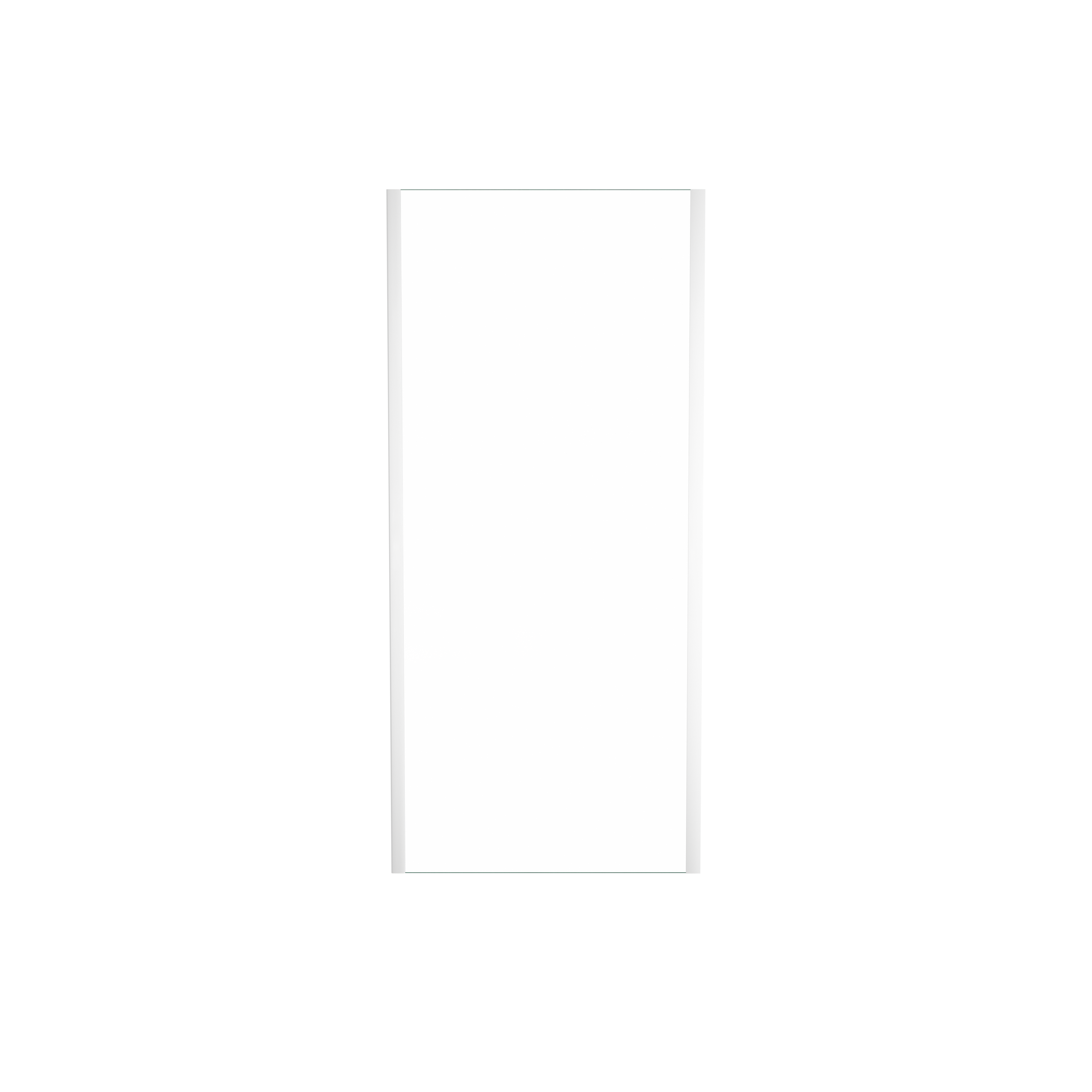 SanyOne Anton zijpaneel 90 cm Gestreept glas glanzend witte profiel