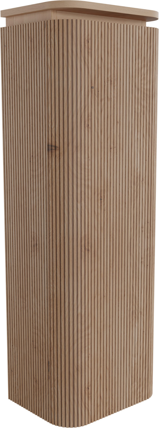 Balmani Moon colonne salle de bains suspendue gauche chêne naturelle 44 x 32 x 130 cm