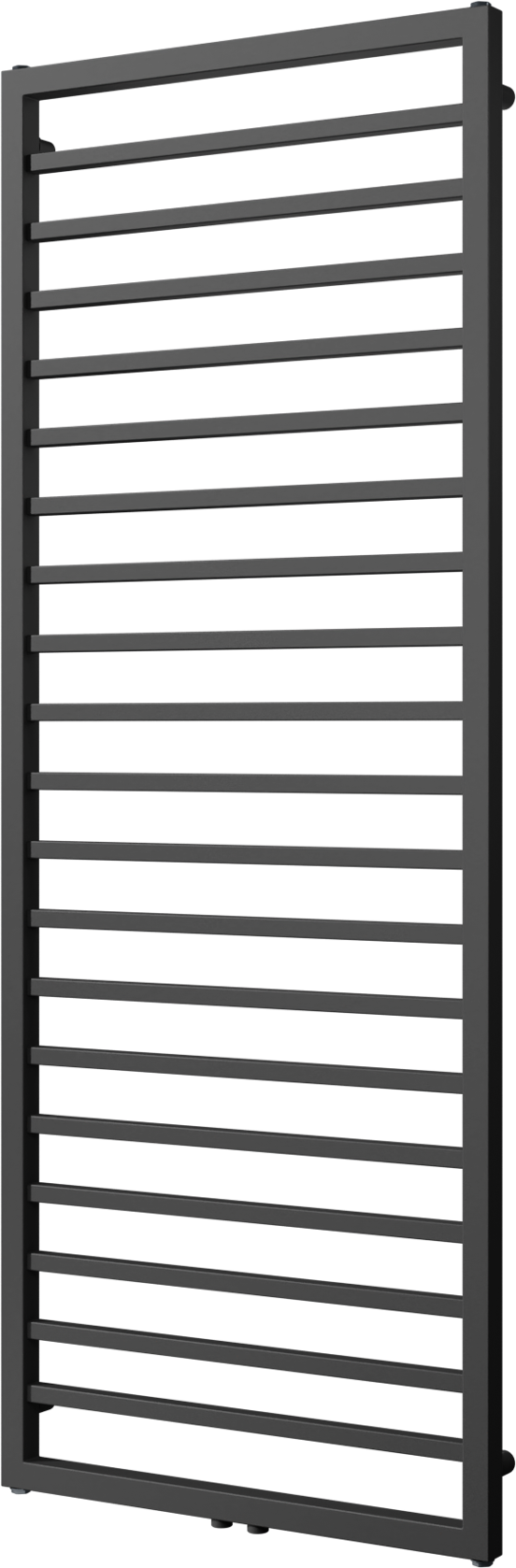 Vipera Listona einzel Handtuchheizkörper 60 x 180 cm elektrische Heizung schwarz matt  750W, inkl. Widerstand, nicht für Deutschland geeignet