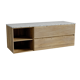 Storke Edge badkamermeubel met Tavola wastafelblad voor waskom(men)