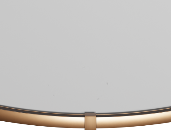 Balmani Secret rond badkamerspiegel Brushed RoseGold Ø 90 cm met spiegelverlichting en anti-damp