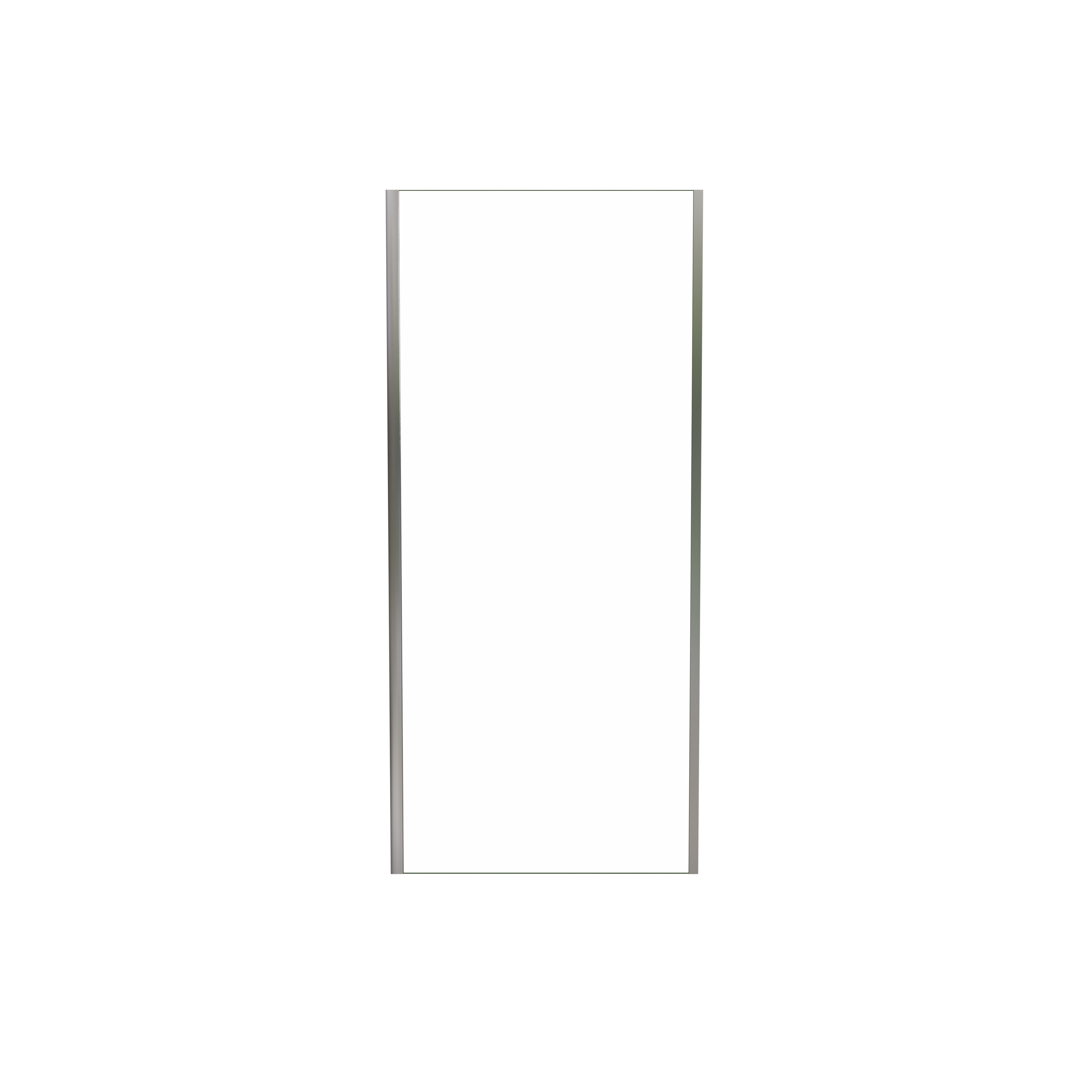 Luca Varess Vidor zijpaneel 90 cm Helder glas mat zwart profiel