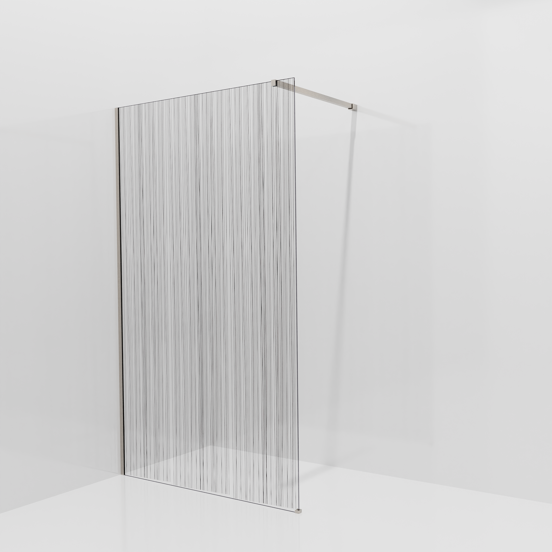 Balmani Modular douche à l'italienne: 120 x 200 cm, Mikado, avec coating, Profil Brushed CoolMetal